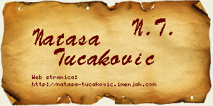 Nataša Tucaković vizit kartica